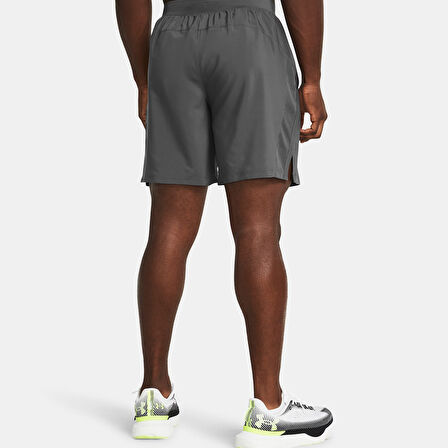 Under Armour Launch 7 inch Erkek Gri Antrenman Şortu