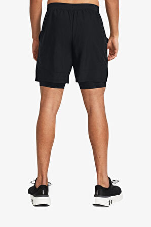 Under Armour Launch 7 2-In-1 S Erkek Siyah Şort 1382641-001