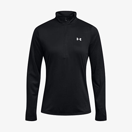 Under Armour Tech 1/2 Zipped Solid Kadın Siyah Antrenman Üstü