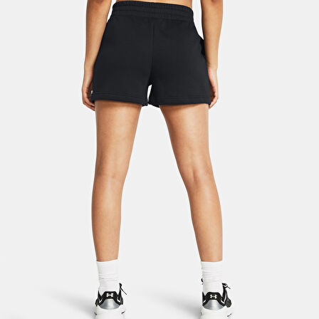 Under Armour Rival Fleece Kadın Siyah Antrenman Şortu