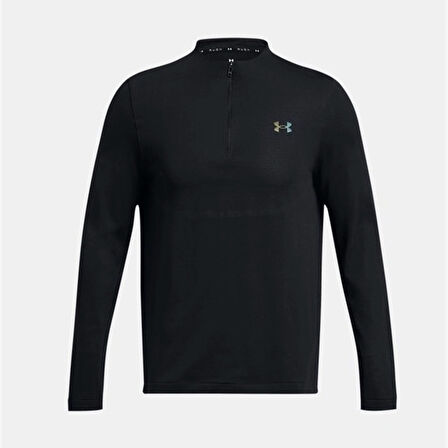 Under Armour Vanish Elite Seamless 1/4 Zp Erkek Siyah Sweatshirt
