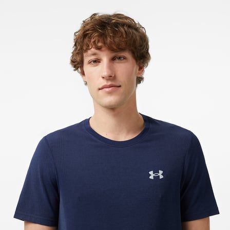 Under Armour Vanish Seamless Ss Erkek Lacivert Antrenman T-Shirt