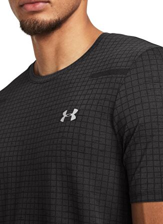 Under Armour 1382801-001 Vanish Seamless SS Siyah Erkek Bisiklet Yaka Oversize T-Shirt