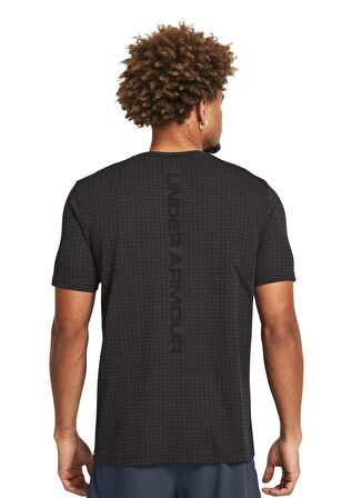 Under Armour 1382801-001 Vanish Seamless SS Siyah Erkek Bisiklet Yaka Oversize T-Shirt