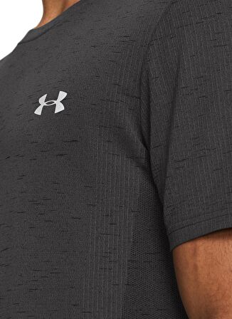 Under Armour 1382801-025 Vanish Seamless SS Gri Erkek Bisiklet Yaka Oversize T-Shirt