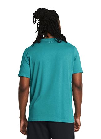 Under Armour 1383191-464 UA Pjt Rck Payoff Graph Petrol Erkek Bisiklet Yaka Oversize T-Shirt