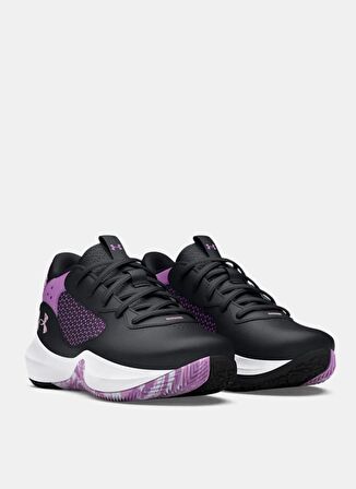 Under Armour Siyah - Mor Erkek Çocuk Basketbol Ayakkabısı 3025618-006-UA PS Lockdown 6