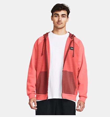 Under Armour UA Rival Flc FZ Colorblock Erkek Tam Fermuarlı Sweatshirt