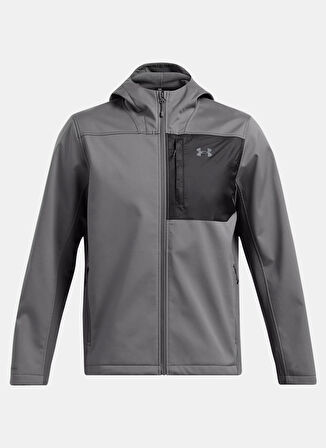 Gri Erkek Kapüşon Yaka Normal Kalıp Zip Ceket 1371587-025 SHIELD HOODED JACKET