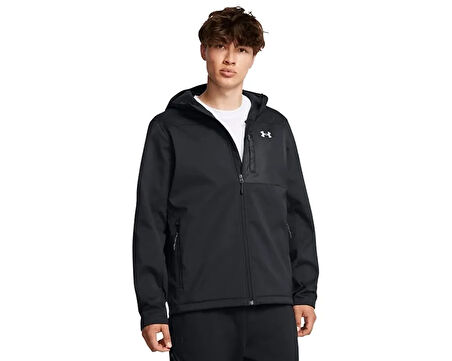 Under Armour Shield Hooded Erkek Günlük Mont 1371587-002 Siyah