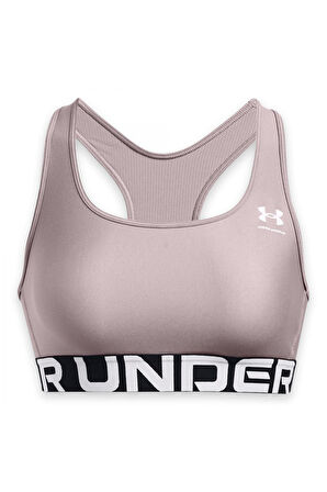 Under Armour 1383544 Mid Branded Gri Kadın Bra & Sporcu Sütyeni