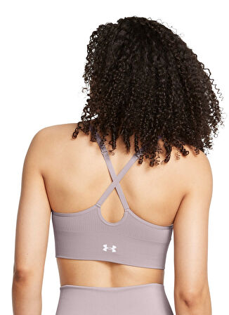 Under Armour Gri Sporcu Sütyeni 1384417-015 Vanish Seamless Low Bra