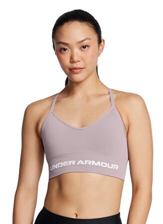 Under Armour Gri Sporcu Sütyeni 1384417-015 Vanish Seamless Low Bra