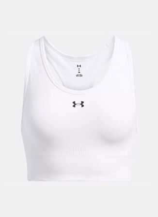 Under Armour 1384419-100-Vanish Seamless Mid Bra Beyaz Sporcu Sütyeni