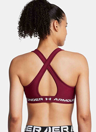 Under Armour Bordo Sporcu Sütyeni 1361034-625 Crossback Mid Bra