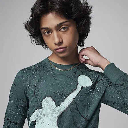 Jdb Jumpman Cement Ls Tee Erkek Jordan  Sweat