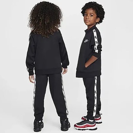 Nike NKN FULL ZIP SET WITH LOGO TAP Çocuk Siyah Eşofman Takımı 86M452-023