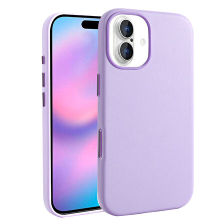 Gpack iPhone 17 uyumlu Kılıf Kupra Deri Görünümlü M-safe Şarj Özellikli