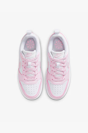 Nike Court Borough Low Recraft (GS) DV5456-105 Beyaz-Pembe Kadın Spor Ayakkabı