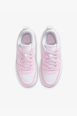 Nike Court Borough Low Recraft (GS) DV5456-105 Beyaz-Pembe Kadın Spor Ayakkabı