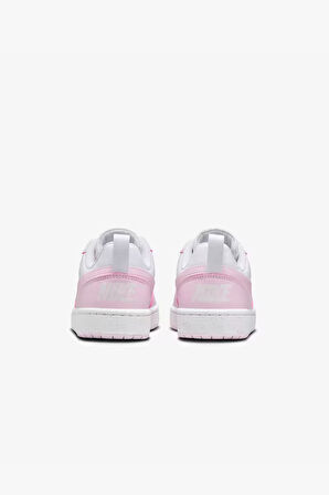 Nike Court Borough Low Recraft (GS) DV5456-105 Beyaz-Pembe Kadın Spor Ayakkabı