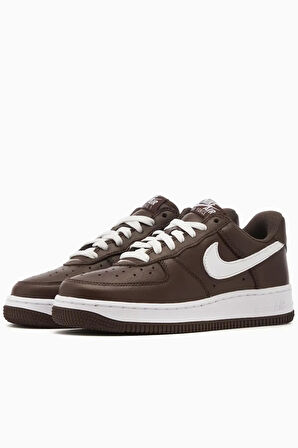 Nike Air Force 1 Low Retro Hakiki Deri Erkek Kahverengi Günlük Spor Ayakkabı