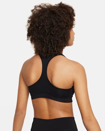 Nike Swoosh Kızlar Spor Sütyeni - Siyah FJ7161-010