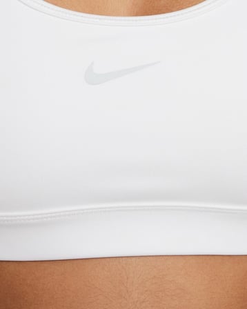 Nike Swoosh Kızlar Spor Sütyeni - Beyaz