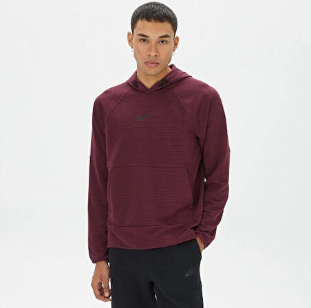  Pro Dri-FIT Fleece Erkek Bordo Sweatshirt DV9821-681