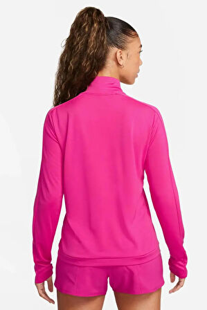 Nike Dri-Fit Running Swoosh Fuşya Renk Kadın Çeyrek Fermuar Antrenman Üstü 