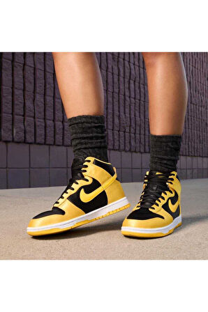Dunk High Kadın Sarı Sneaker Ayakkabı