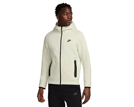 NİKE TECH FLEECE FULL ZIP WİNDRUNNER ERKEK KREM SWEATSHİRT-FB7921-020