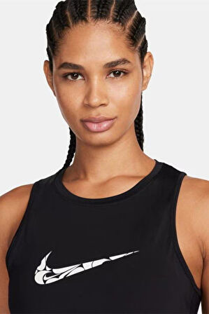 Nike Dri-Fit One Swoosh Hbr Tank Siyah Kadın Spor Atlet