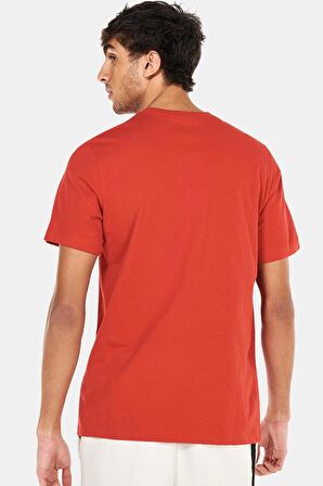 Nike Sportswear Clup Standart Kesim Kırmızı Erkek Spor Tişört