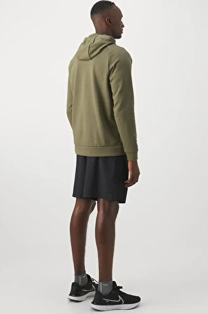 Nike Dri-Fit Pullover Training Hoodie Erkek Haki Spor Sweatshrit