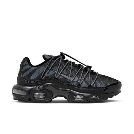 Nike Air Max Plus Surfaces With Toggle Laces and in "Black/Metallic Silver" FZ2770-001