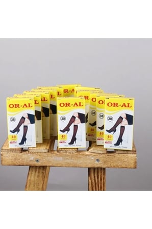 Kadın 40 Den Dizaltı Çorap 6lı