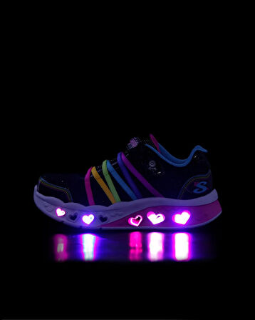 Skechers 303252L BKMT Flutter Heart Lights - Rainbow Bestie Kız Çocuk Spor Ayakkabı