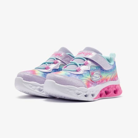 Skechers FLUTTER HEART LİGHTS - GROOVY SWIRL Çocuk Mor Spor Ayakkabı 303253N-LVAQ