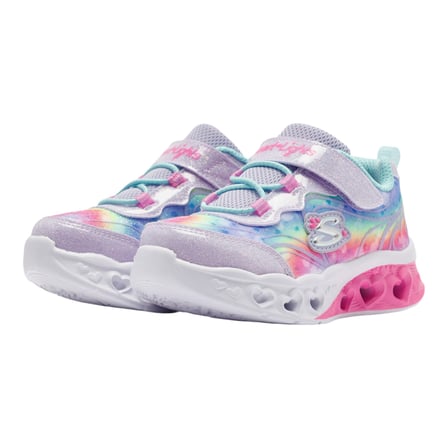 Flutter Heart Lights - Groovy Swirl 303253N Işıklı Ortopedik Çocuk Spor Ayakkabı