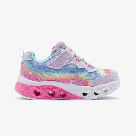 Skechers FLUTTER HEART LİGHTS - GROOVY SWIRL Çocuk Mor Spor Ayakkabı 303253N-LVAQ