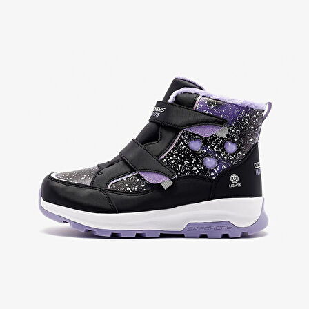 Kız Çocuk - Genç Bot 303439L BKLV Skechers STORM BLAZER Black Knit/Lavender Trim