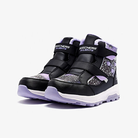 Kız Çocuk - Genç Bot 303439L BKLV Skechers STORM BLAZER Black Knit/Lavender Trim