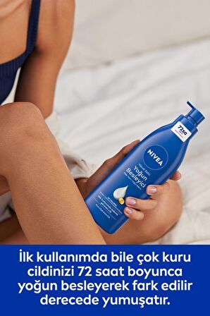 Nivea Besleyici Vücut Sütü 400ml, Kuru Ve Çok Kuru Ciltler, 72 Saat Nemlendirici, E Vitamini, Badem Yağı