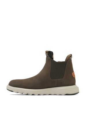 Haki Koyu Deri Hey Dude Branson Boot Craft Erkek Ayakkabı