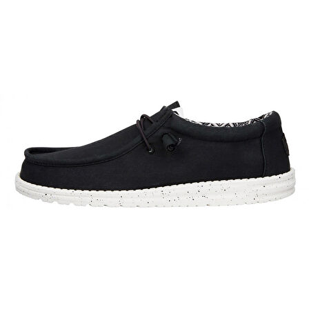 Erkek Sneaker ( Günlük) HD.40700  Hey Dude Wally Canvas 66 Black/White