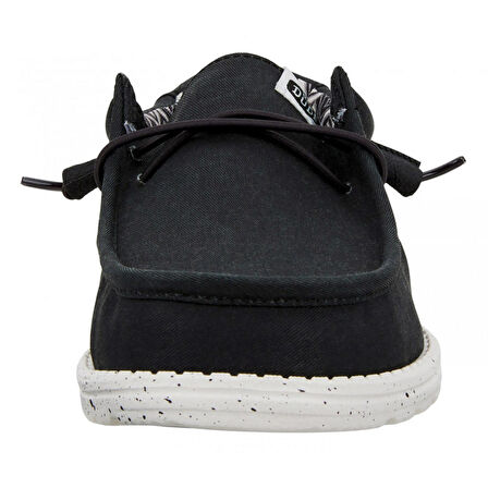 Erkek Sneaker ( Günlük) HD.40700  Hey Dude Wally Canvas 66 Black/White
