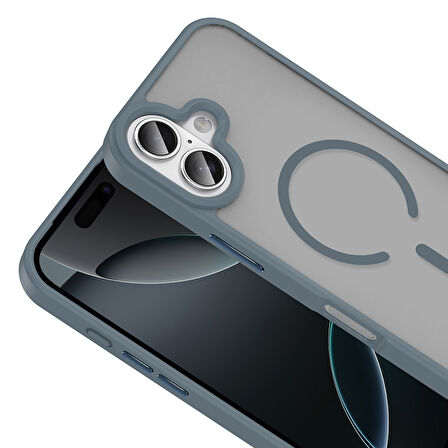 Gpack iPhone 17 uyumlu Kılıf Magsafeli Mat Arka Yüzey Sio Kapak