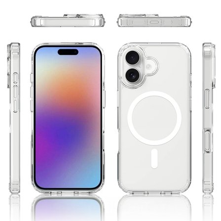 Gpack iPhone 17 uyumlu Kılıf M-Safe Şarj Özellikli Sert PC Embos Kapak