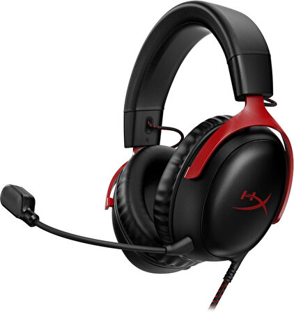 HyperX Cloud III 727A9AA Siyah-Kırmızı Kablolu Kulak Üstü Oyuncu Kulaklığı Teşhir
